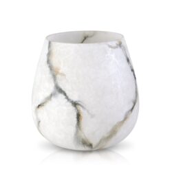 Terroso vaas ice marmer - Hoogte 25cm