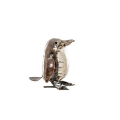 ZIMBA-ARTS METAAL NATUURLIJK-WIT BABY PINGUΓN