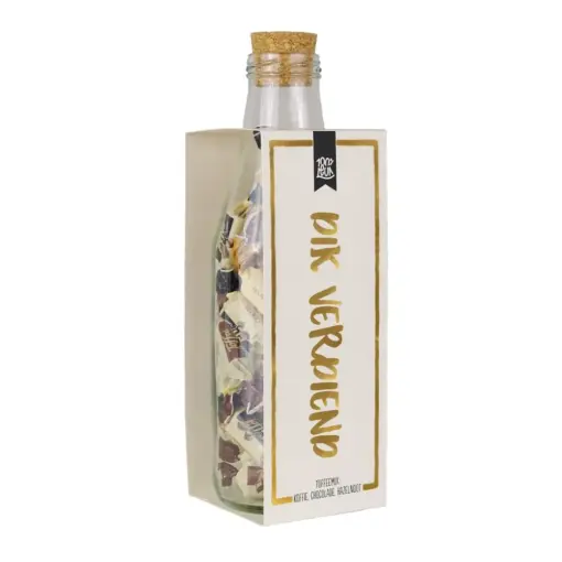 Momenten fles met toffees – Dik verdiend