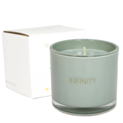 GEURKAARS MET WENS-ARMBAND - INFINITY - MINTY BAMBOO