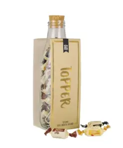 Momenten fles met toffees β Topper