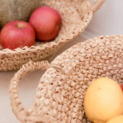 Alternative view of Geweven Raffia schaal | Fruitschaal gemaakt van lichte natuurlijke vezels | Broodmand RAGA (2 maten)