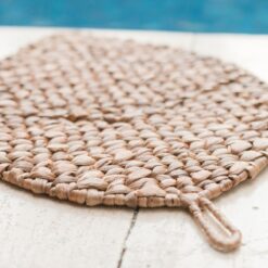 Alternative view of Placemat bladvormig (Set van 2, 4 of 6) 48 cm | Boho Tafelmat DITU gemaakt van Waterhyacint
