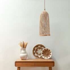 Alternative view of Bamboelamp | Natuurlijke lampenkap | Geweven plafondlamp CAMAYA