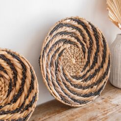 Alternative view of Ronde wandmand of decoratieve schaal BANDUNG van waterhyacint (2 maten)