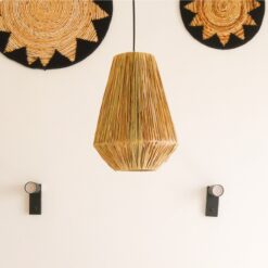 Alternative view of Lampenkap Plafondlamp Pendel rond ENDAH gemaakt van Raffia