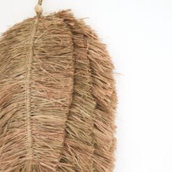 Alternative view of Tropisch Wanddecor 50 cm Bladvormig Handgeweven van Raffia TIPIN