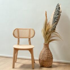 Alternative view of Geweven Boho Vaas DAYANA naturel gemaakt van Waterhyacint