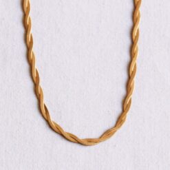 Gevlochten "Snake" ketting - goudkleur
