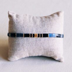 Tilabead armband zwart/verguld