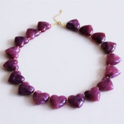 Xl hartketting ketting - paars