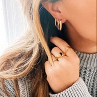 Alternative view of EA564: RVS creool ovaal 21mm "basic" - zilver