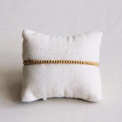 SA830: Stalen kralenarmband "Small" - goud