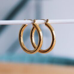 RVS ring maxi '40mm' β goud
