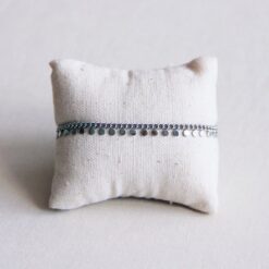 SA833: Stalen schakelarmband met muntjes - zilver