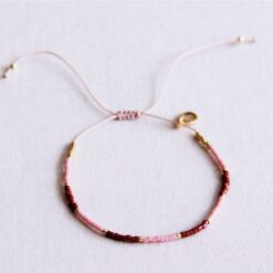 Miyuki armband kleurblokkering - Bordeaux/lilac