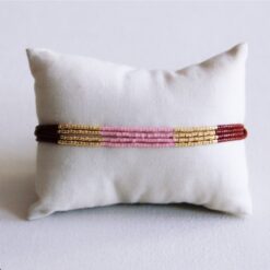Alternative view of Viervoudige Miyuki -armband - Bruin/lila/Gold Permated