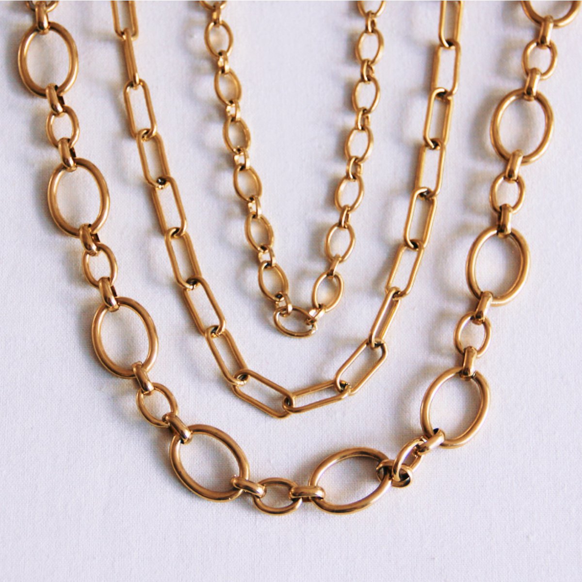 Ovaal gekoppelde ketting - Afbeelding 3
