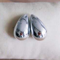 Roestvrijstalen druppeloorbel β glans/zilver