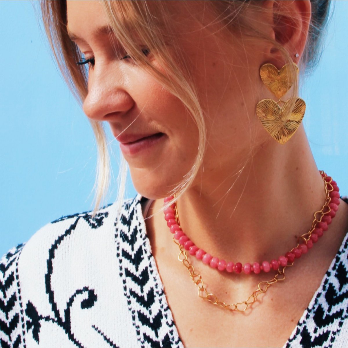 Verklaring Earring 2 harten - Afbeelding 3