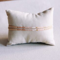 Alternative view of Dubbele Miyuki -armband - naakt/wit/taupe