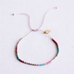 Alternative view of Miyuki Bracelet - Lila/Purple/Old Green
