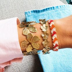 Alternative view of Bangle bloemen - goud
