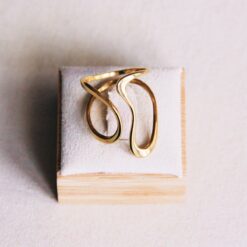 Statement Retro ring - goud
