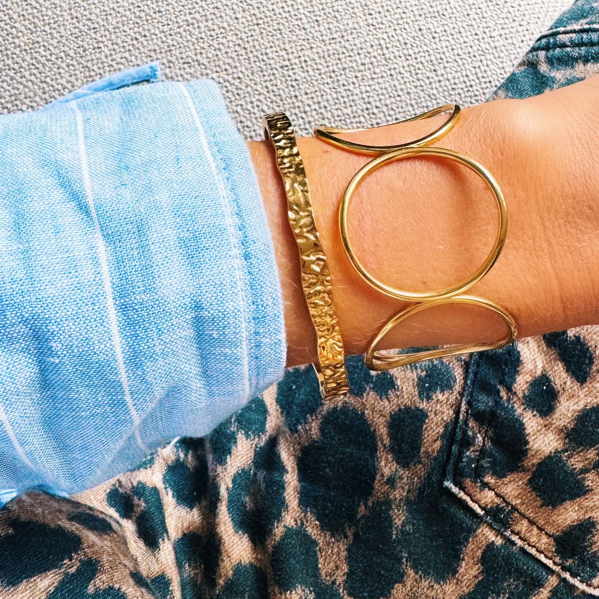 Bangle XL rond - goud - Afbeelding 3