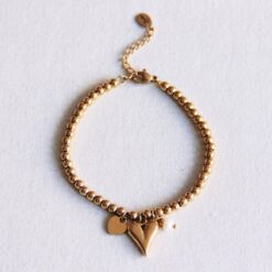 Alternative view of Kralen armband met harten en mini -parel