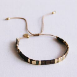 Tilabead -armband - Mocha/Gold -vergulde