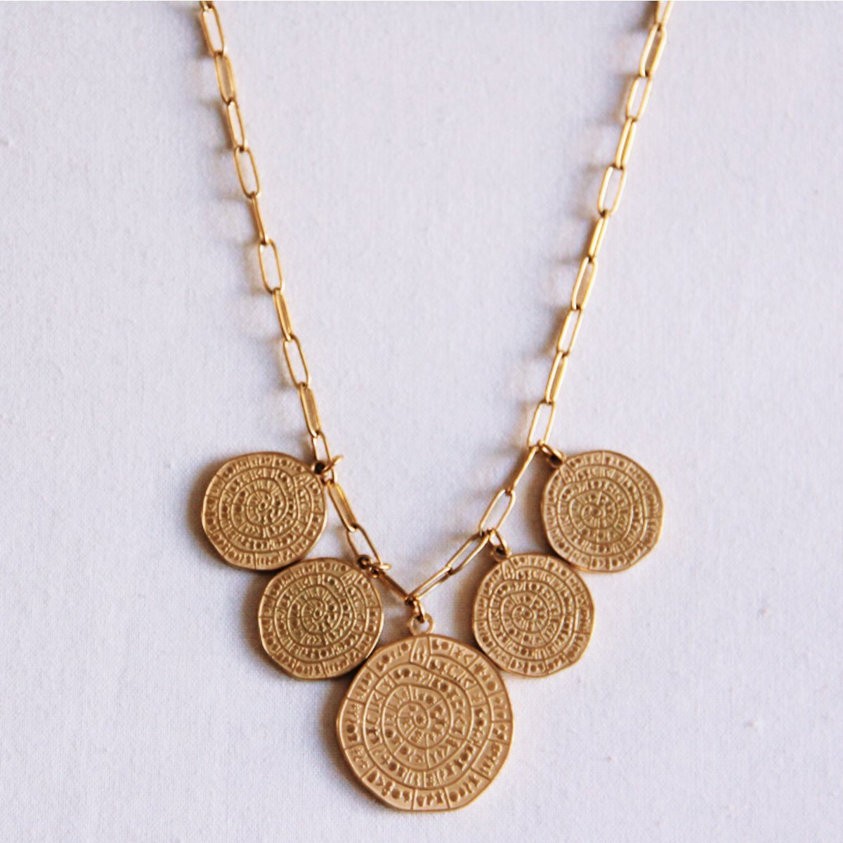 Charme ketting 'munten'