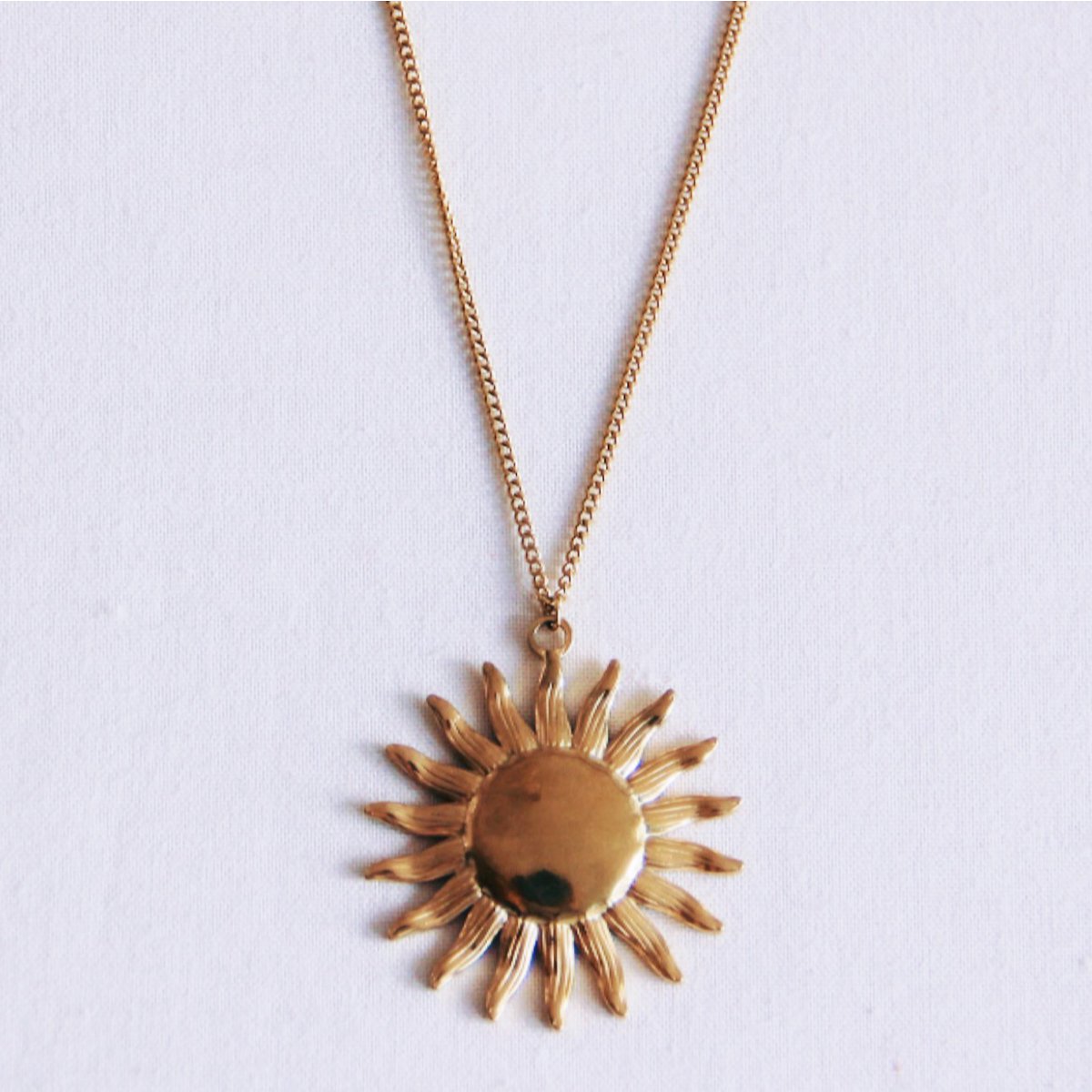 Fijne linkketen met Sun Charm 'Large'