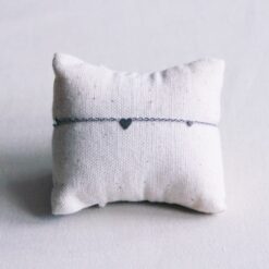 Alternative view of Edelstalen fijne armband met 3 mini hartjes β zilver