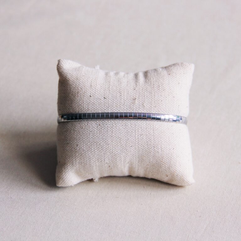 SA814 - Stalen armband “platte slang” - zilver - Afbeelding 2