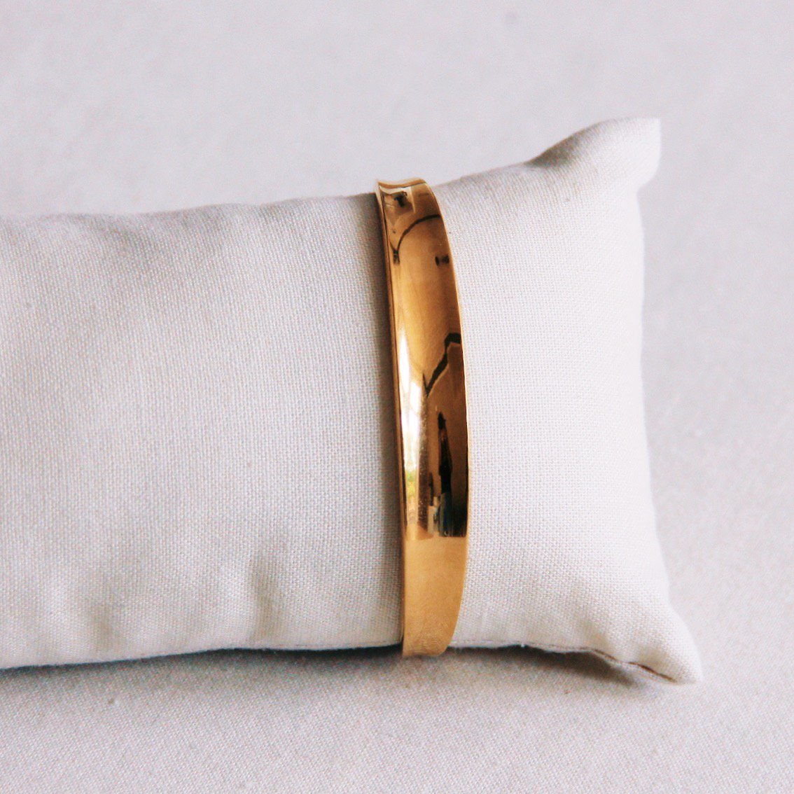 Bangle breed uitlopend - goud - Afbeelding 2