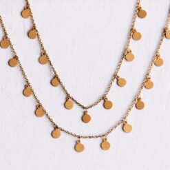 Alternative view of Lange ketting met dubbele munt