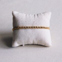 SA815 - Stalen kralenarmband - goud
