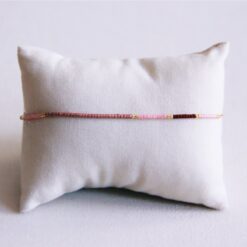 Alternative view of Miyuki armband kleurblokkering - lila/taupe/bordeaux