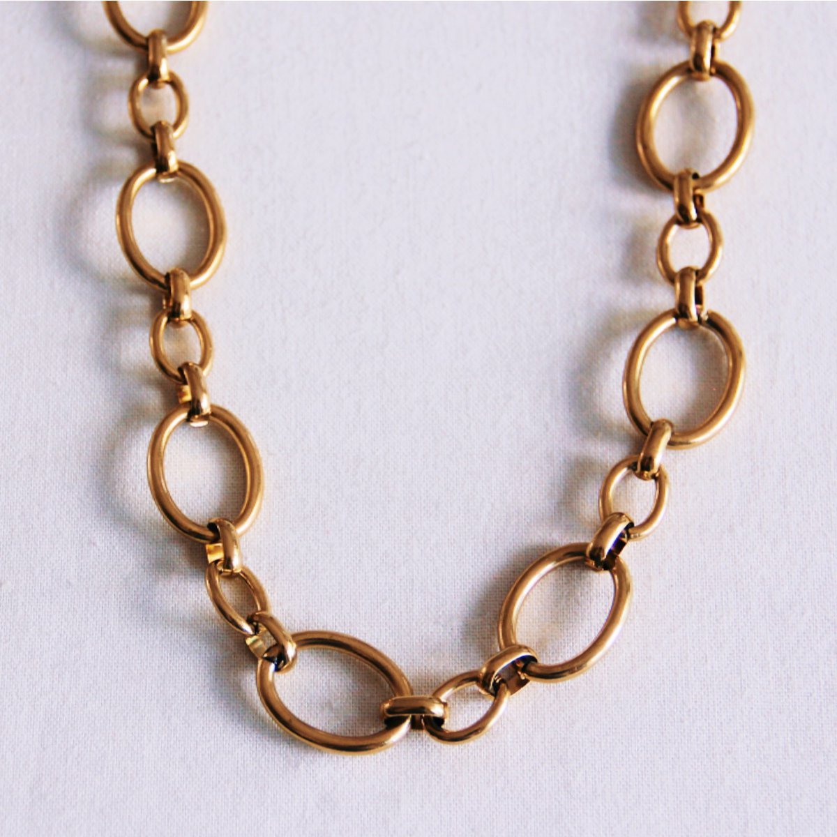 Ovaal gekoppelde ketting 'groot'