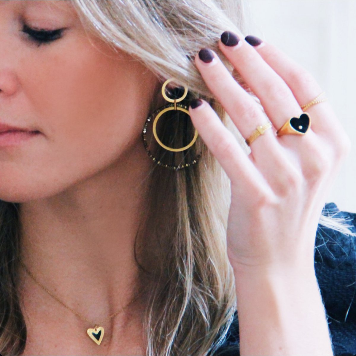 Statement oorbel "City Chic" - Afbeelding 4