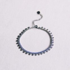 Alternative view of SA833: Stalen schakelarmband met muntjes - zilver