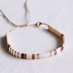 Alternative view of Tilabead Bracelet taupe / naakt / Goldpolated