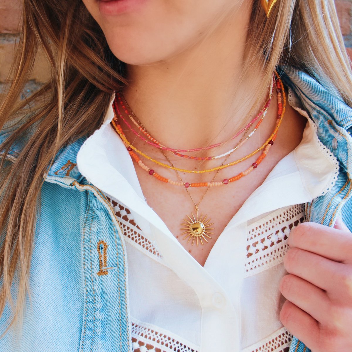 Fijne ketting met zon - Afbeelding 3