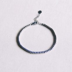 Alternative view of SA831: Stalen kralenarmband "Small" - zilver