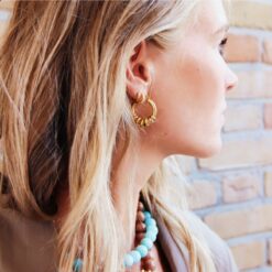 Alternative view of Roestvrijstalen 'vetgedrukte' oorbellen