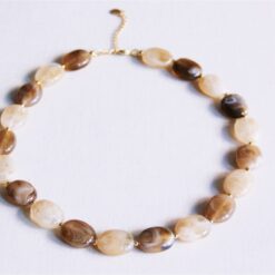 Xl ovale kralenketting - meng naakt