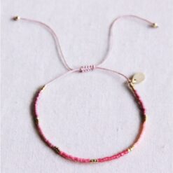 Miyuki armband roze mix
