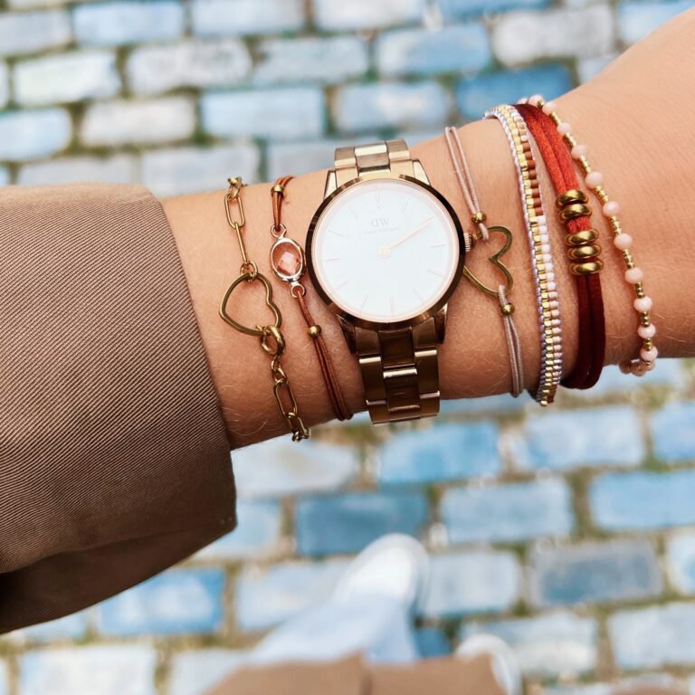 D-keten armband met open hartvergrendeling-goud - Afbeelding 3