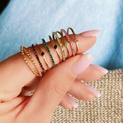 Alternative view of RVS dubbel gestippelde ring